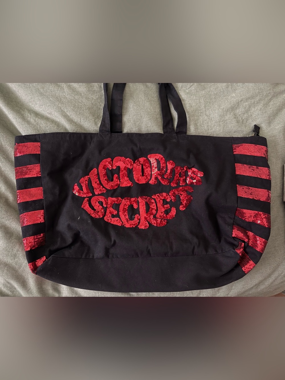 Victoria's Secret Black Tote with Zipper